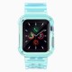 Silicone Band Strap Bracelet Case Strap Light Set for Apple Watch 44mm - Blue