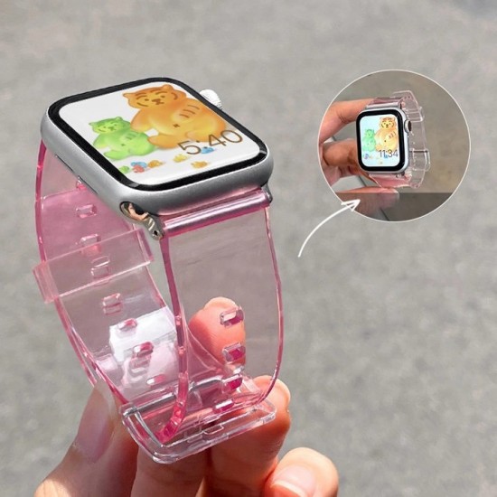 Silicone Strap Bracelet Bracelet Strap Light for Apple Watch 42 / 44 mm - Red