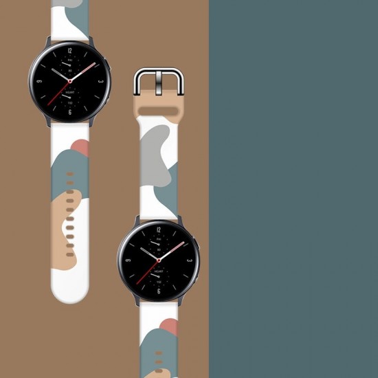 Strap Moro for Samsung Galaxy Watch 45 / 46 / 47 mm silicone bracelet watch band - pattern 2
