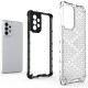 Honeycomb case armored cover with a gel frame for Samsung Galaxy A73 black
