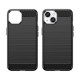 Carbon Case for iPhone 14 Plus flexible gel back cover black