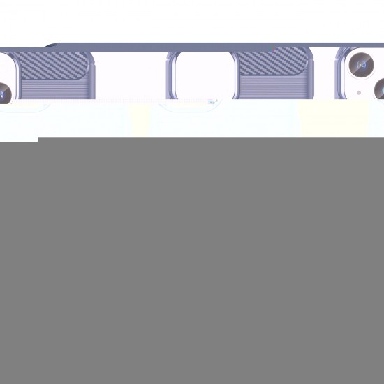 Carbon Case for iPhone 14 Plus flexible gel back cover blue