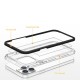 Clear 3in1 case for Samsung Galaxy A03 silicone cover with frame black