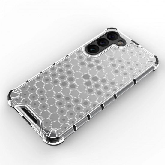 Honeycomb case for Samsung Galaxy S23+ armored hybrid cover black
