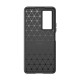Carbon Case for Xiaomi Poco F4 5G flexible silicone carbon cover black