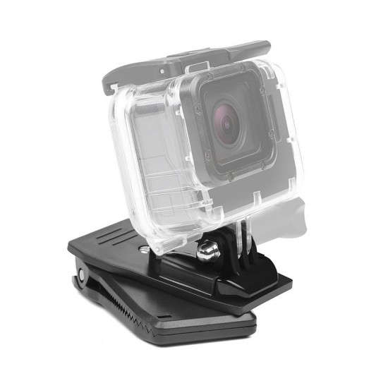 Holder with clip for mounting for GoPro