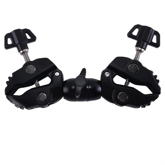 Double-sided clamp holder for the camera - black