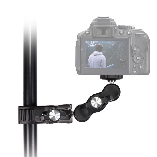 Phone and sports camera holder with clamp