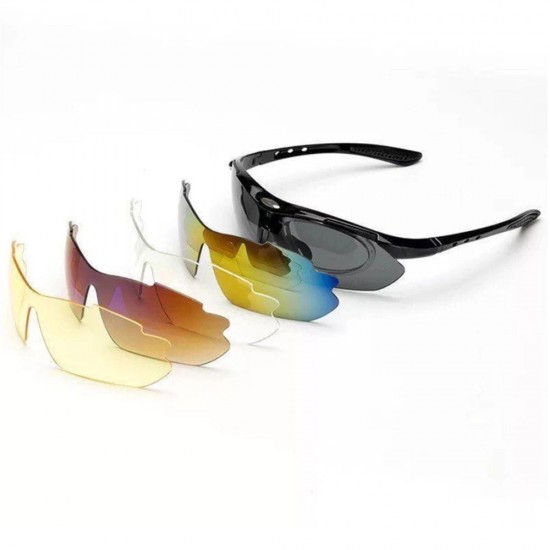 Rockbros 10003 Polarized Cycling Glasses - Black