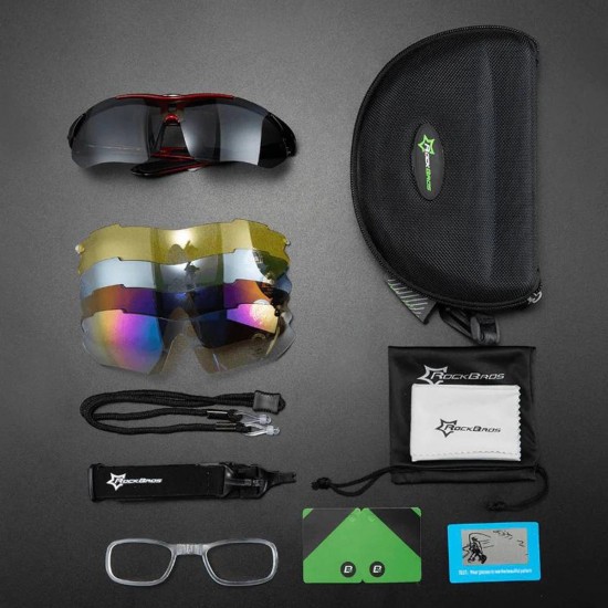 Rockbros 10142 photochromic UV400 cycling glasses - white