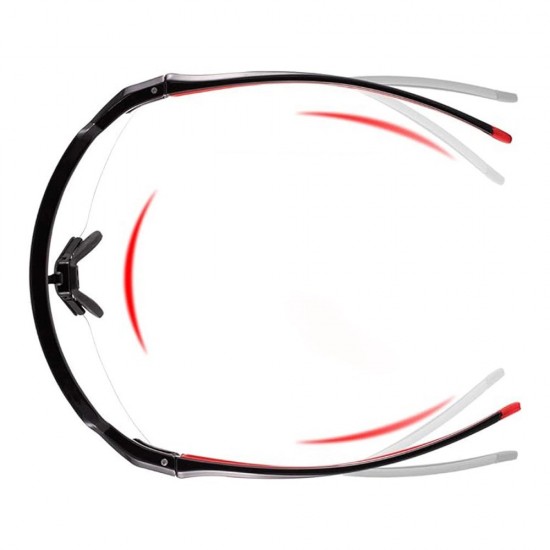 Rockbros 10173 photochromic UV400 cycling glasses - black and red