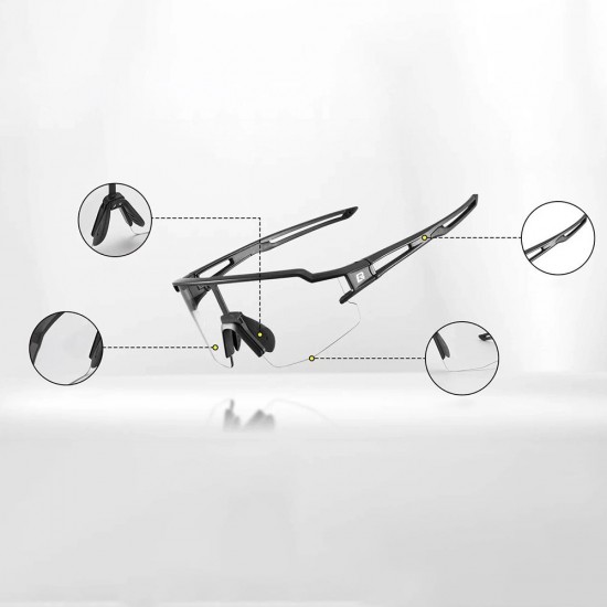 Rockbros 10174 UV400 Cycling Glasses - Blue