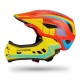 Rockbros TT-32SOYB-M children's bicycle helmet with detachable chinbar, size M - yellow-orange