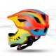Rockbros TT-32SOYB-M children's bicycle helmet with detachable chinbar, size M - yellow-orange