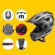 Rockbros TT-32SBTG-M children's bicycle helmet with removable chinbar, size M - gray