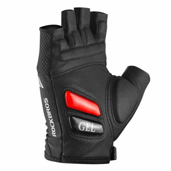 Rockbros S143-BK XL cycling gloves with gel inserts - black