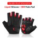 Rockbros S169BR M cycling gloves with gel inserts - black and red