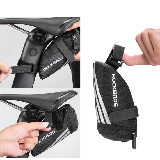 Rockbros C28 bicycle bag under the saddle - black