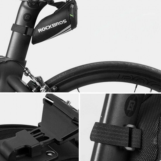 Rockbros C28 bicycle bag under the saddle - black