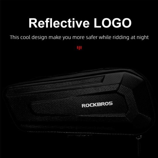 Rockbros B66 waterproof bicycle bag for frame - black