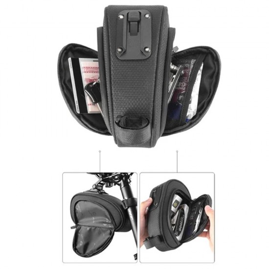 Rockbros C40 bicycle bag under the saddle - black