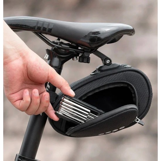 Rockbros C40 bicycle bag under the saddle - black