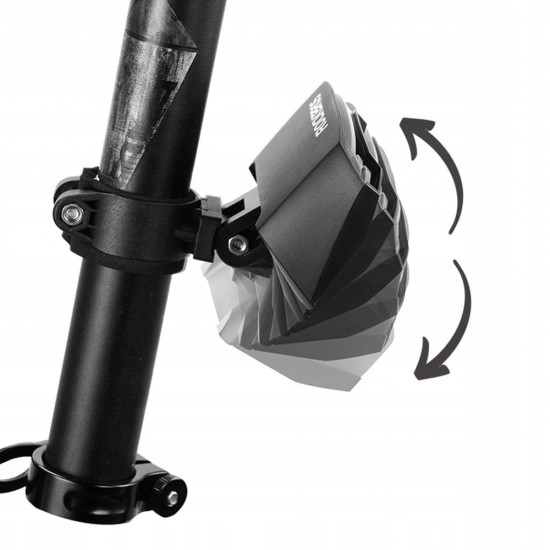 Rockbros LKWD-R1 Rear Bike Light with Laser and Remote Control + Micro USB - USB-A Cable - Black