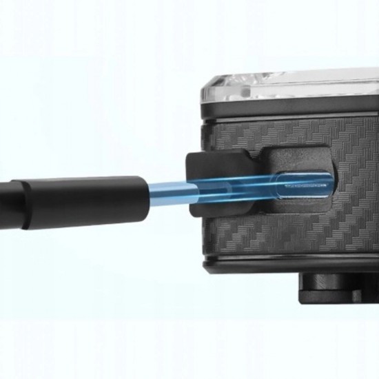 Rockbros Q2S LED Rear Bike Light with Smart Stop System + USB-C - USB-A Cable - Black