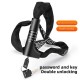 Rockbros 3230002001 bicycle lock with combination and key - black