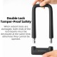 Rockbros RKS626-BK U-lock Bike Lock - Black