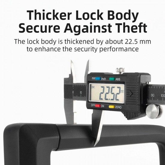 Rockbros RKS626-BK U-lock Bike Lock - Black