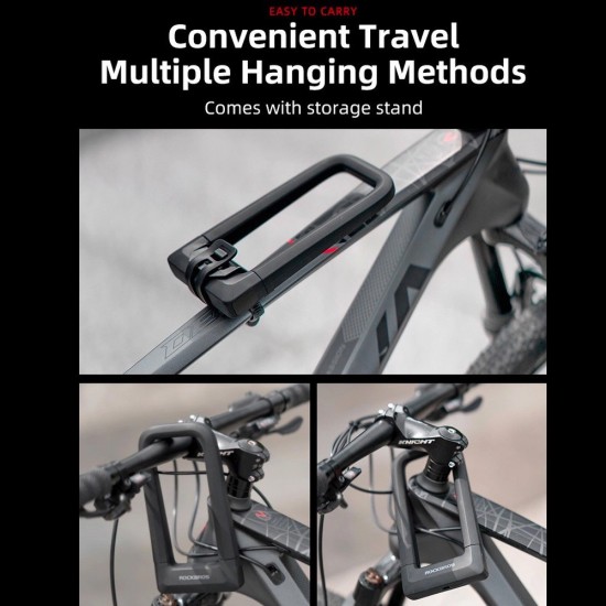 Rockbros RKS626-BK U-lock Bike Lock - Black