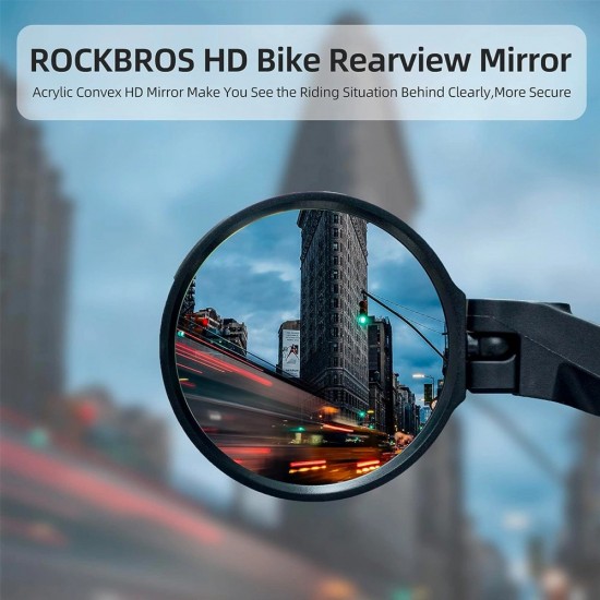Rockbros 26210001004 Rearview Right Bicycle Mirror - Black