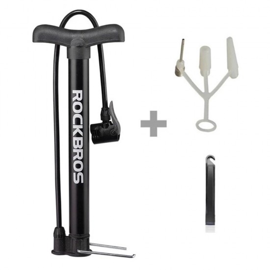 Rockbros A320 floor bicycle pump - black