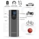 Rockbros 42720001001 Electric Bike Pump with LED Display + USB-C - USB-A Cable - Black