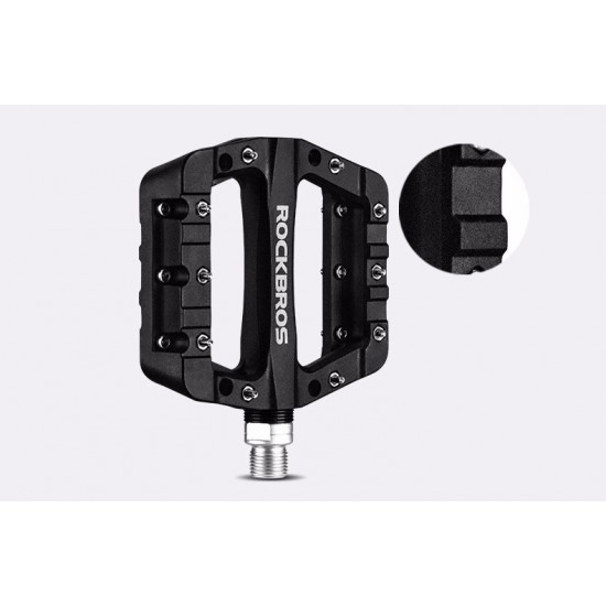Rockbros 2017-12CBK Nylon Bicycle Pedal Set - Black
