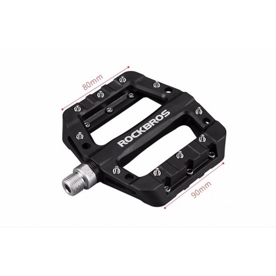 Rockbros 2017-12CBK Nylon Bicycle Pedal Set - Black