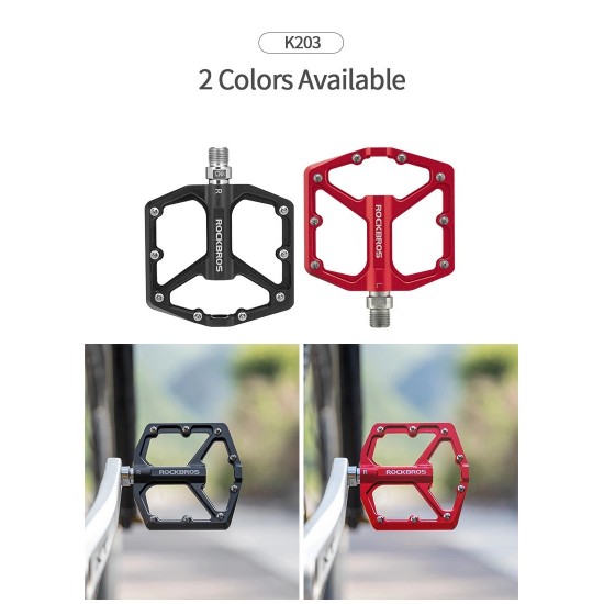 Rockbros K203-BK bicycle pedal set - black