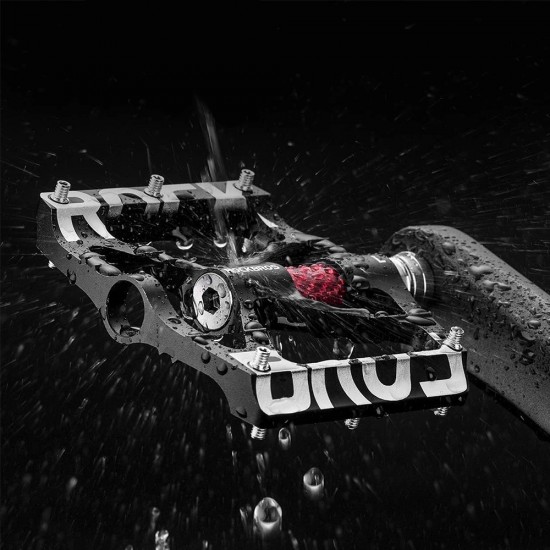 Rockbros 37213071001 Aluminum Alloy Bicycle Pedal Set - Black