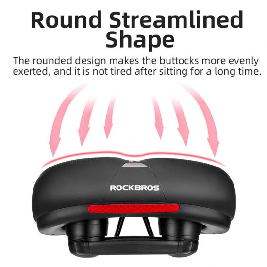 Rockbros AQ-6090B bicycle saddle - black and blue