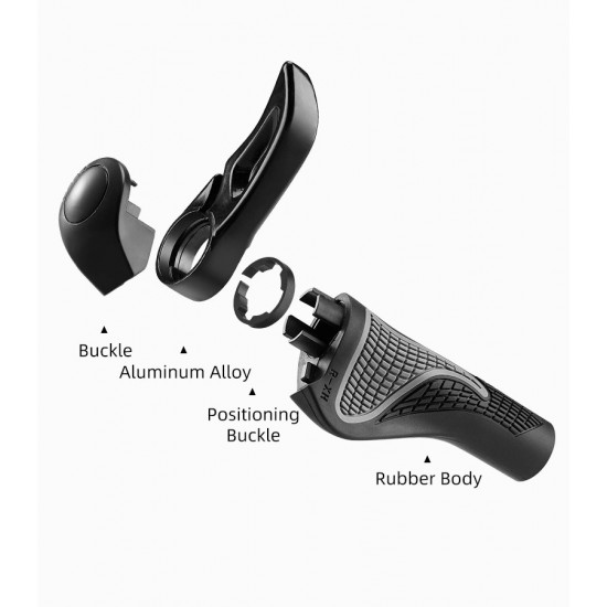 Rockbros BT1007B Bicycle Holder Set with Horns - Black