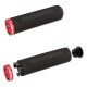 Rockbros BT1001BKRD sponge bicycle handlebar grips - black and red