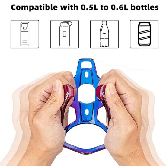 Rockbros FK338 Bike Bottle Holder - Blue and Purple