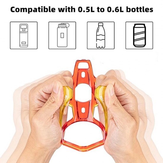 Rockbros FK338 Bike Bottle Holder - Red and Yellow