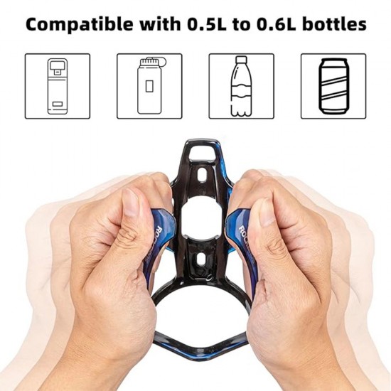 Rockbros FK338 Bike Bottle Holder - Black and Blue