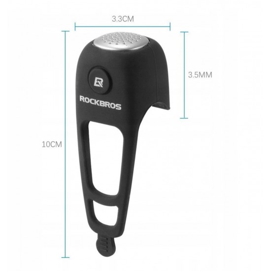 Rockbros CB1709BK electronic bicycle bell - black