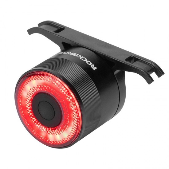 Rockbros Q3 Rear Bike Light with Smart Stop System - Black