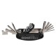Rockbros GJ1601 16-in-1 multi-tool for bicycle repair - black