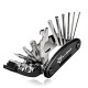 Rockbros GJ1601 16-in-1 multi-tool for bicycle repair - black