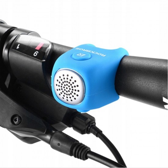 Rockbros CB1709BU electronic bicycle bell - blue